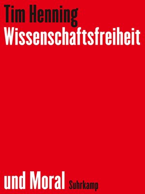 cover image of Wissenschaftsfreiheit und Moral